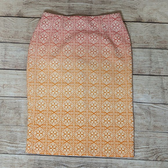 Cato Dresses & Skirts - NWOT Pink and Orange Ombre Pencil Skirt